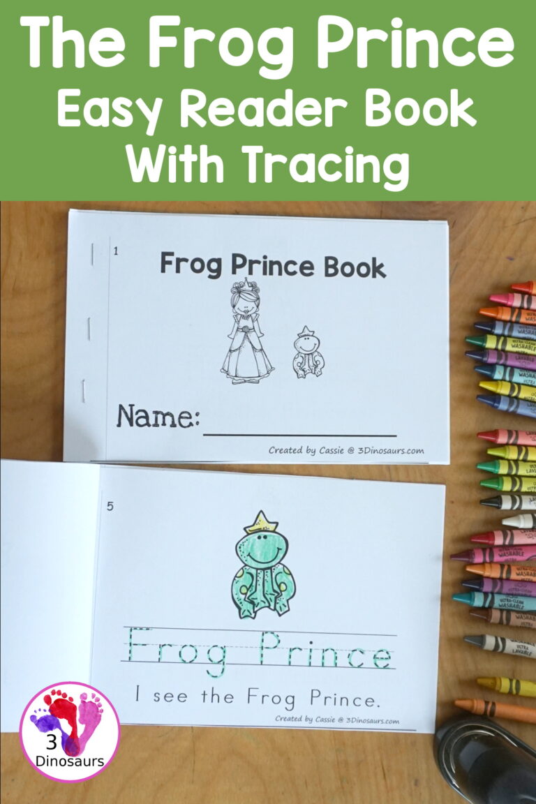 The Frog Prince Easy Reader Book With Tracing Printable