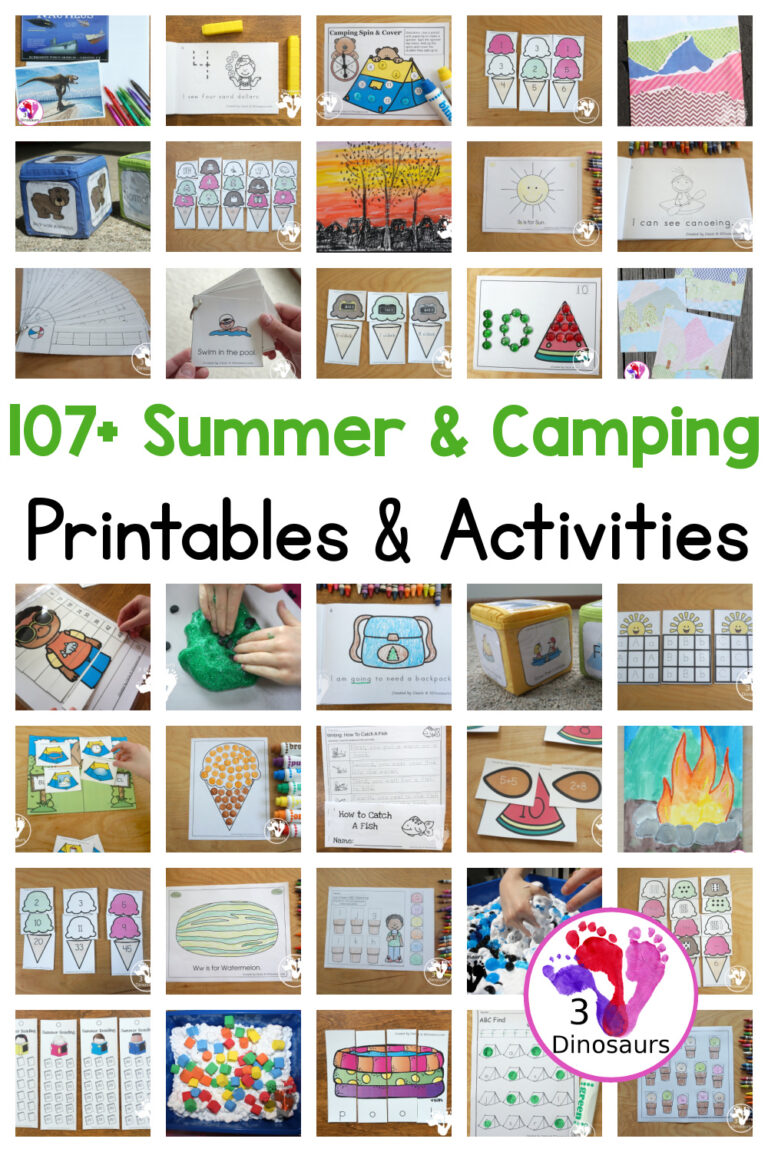 107+ Summer & Camping Activities and Printables
