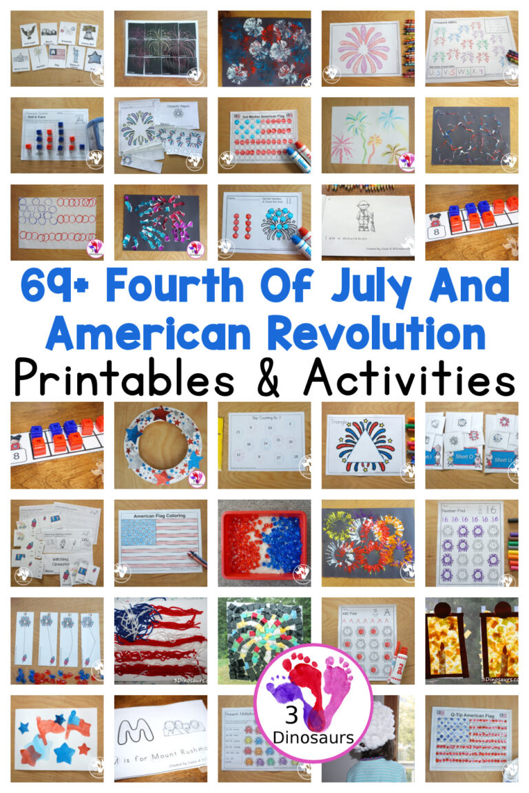 69+ 4th of July and American Revolution Printables & Activities