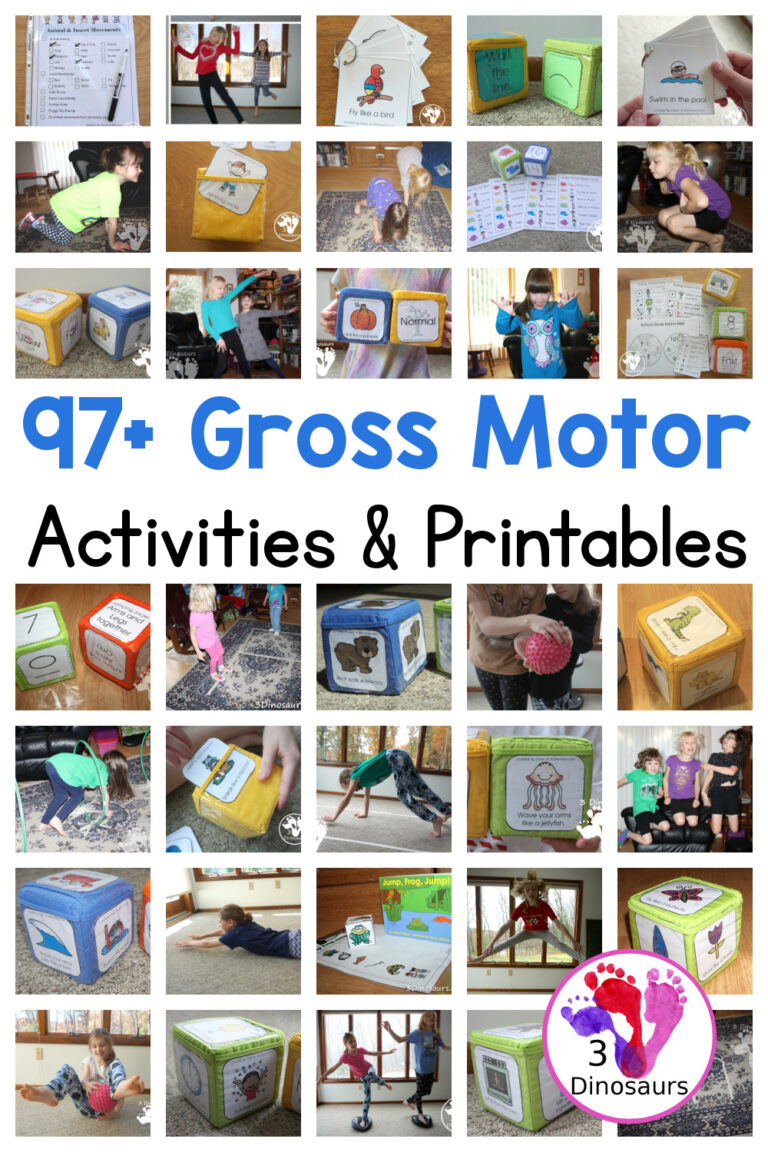 97+ Easy Gross Motor Activities & Printables