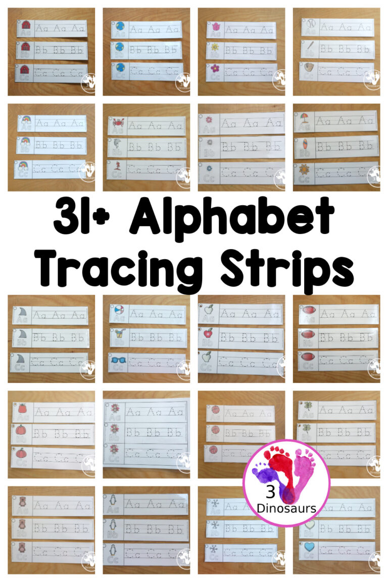 31+ ABC Tracing Strips - All 26 Letters of the Alphabet