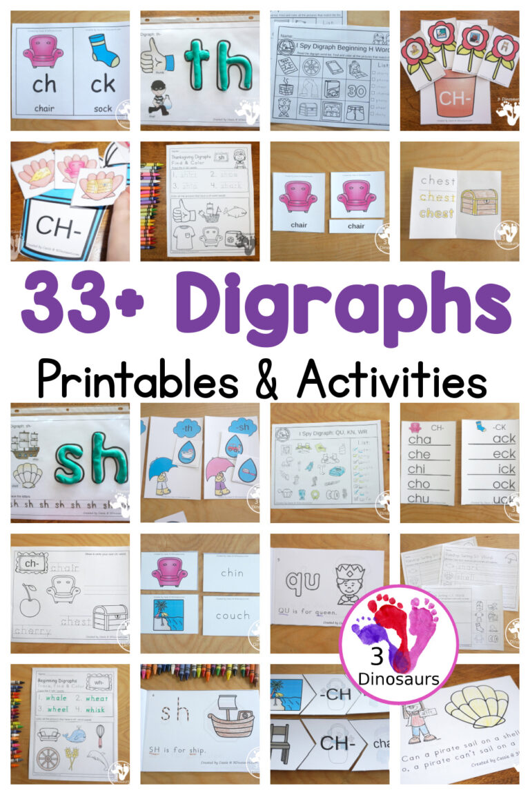 33+ Consonant Digraph Printables & Activities