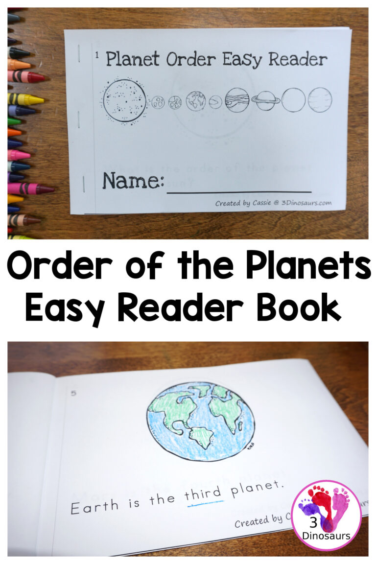 Free Order of the Planets Easy Reader Book Printable