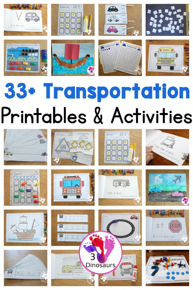 33+ Transportation Printables & Activities