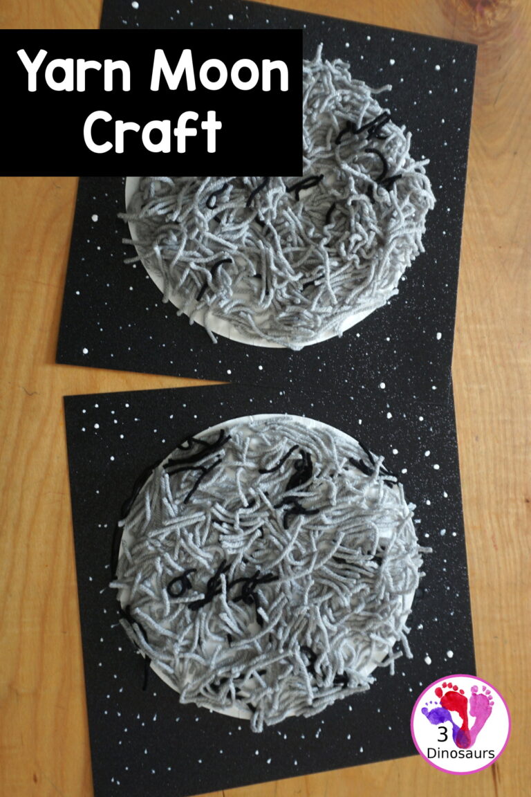 Yarn Moon Craft For Kids