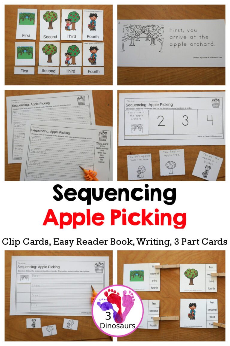 Apple Picking Sequencing Printable