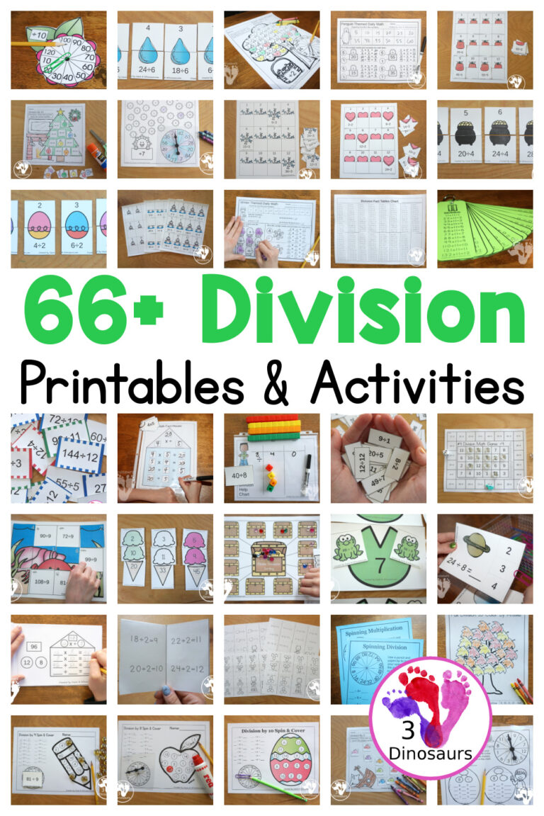 66+ Division Printables & Activities For Kids