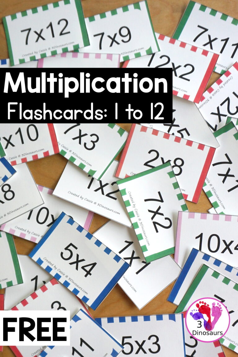 Free Printable Multiplication Flashcards