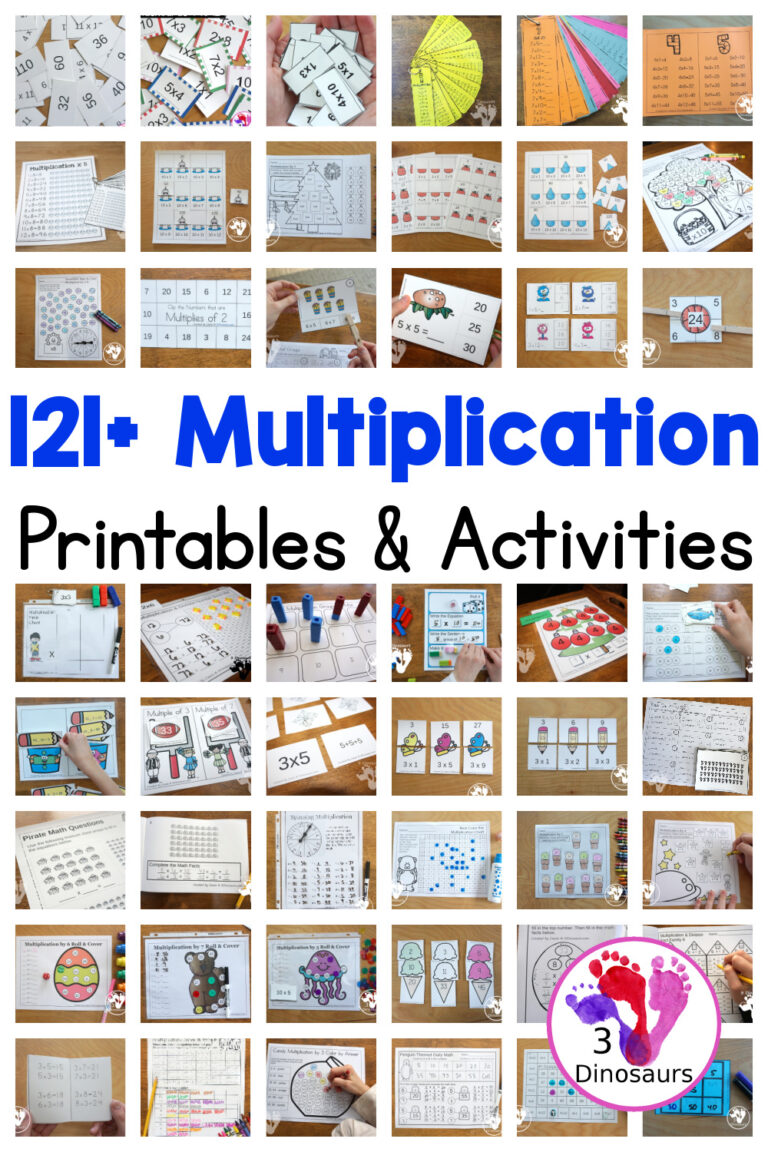 121+ Multiplication Printables & Activities