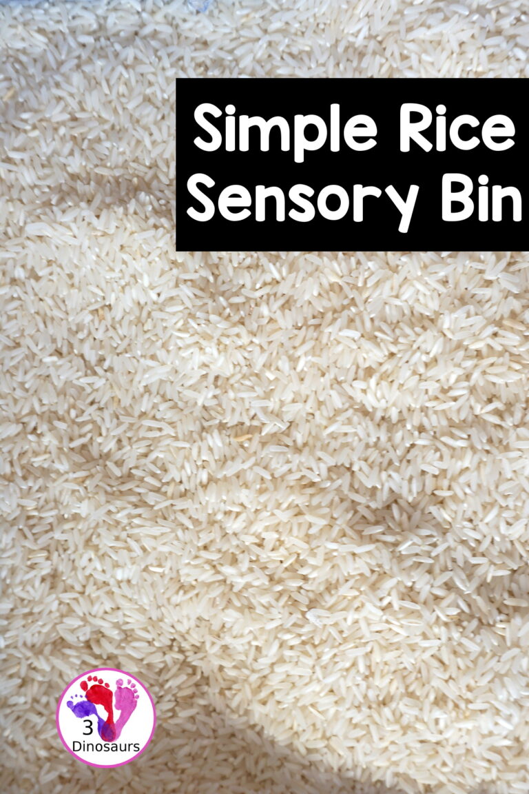 Simple Rice Sensory Bin