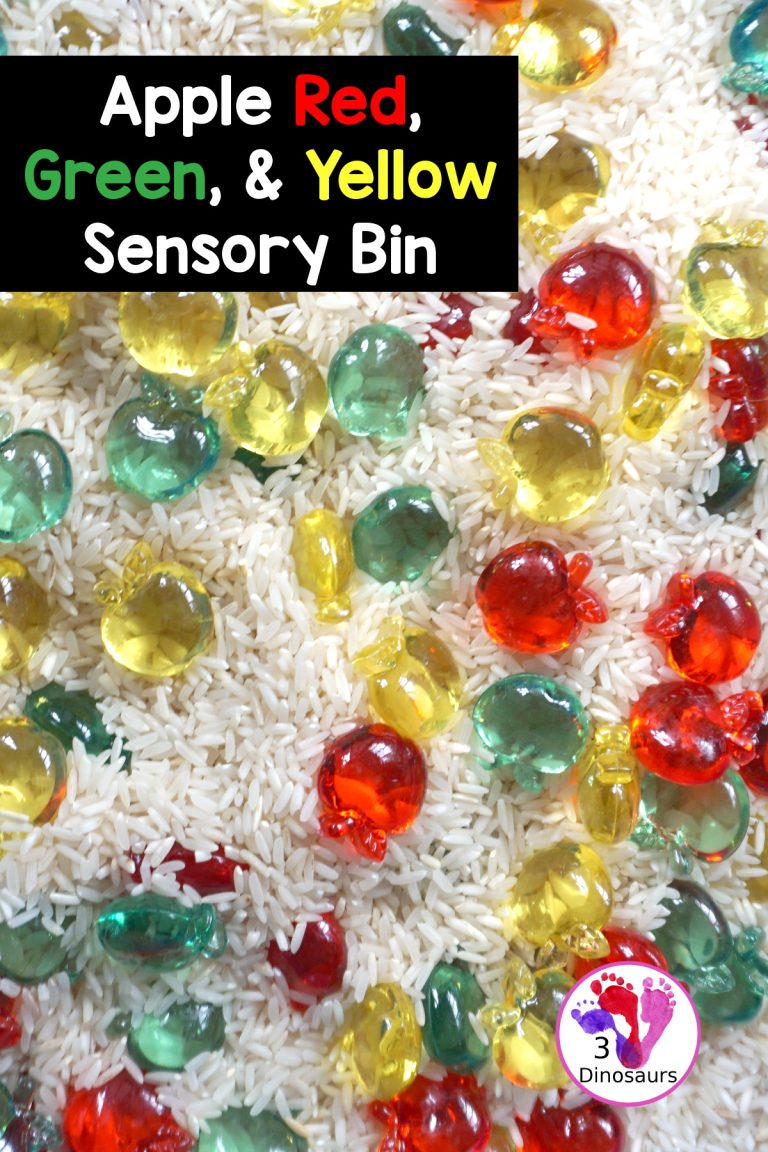 Simple Apple Sensory Bin