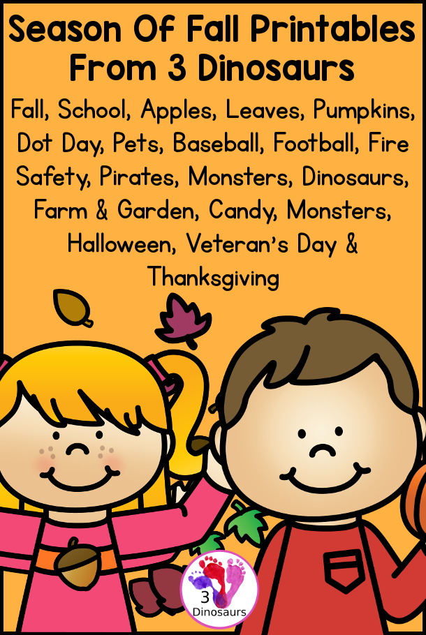 Season of Fall Themed Printables
