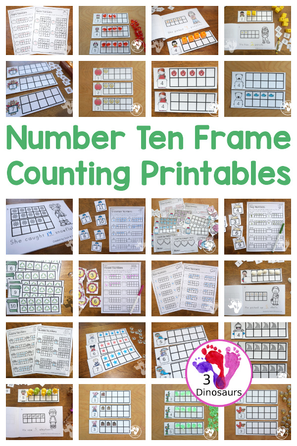 35+ Number Ten Frame Counting Printables