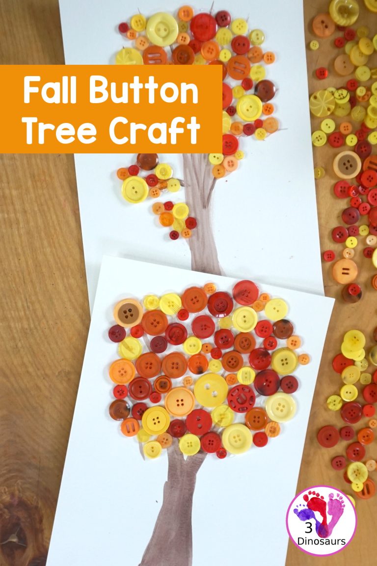 Fall Tree Button Craft