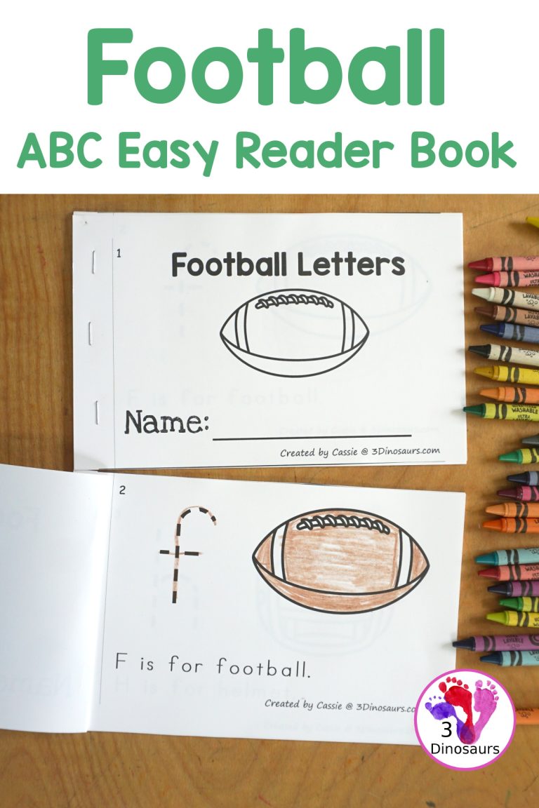 Free Football ABC Easy Reader Book Printable