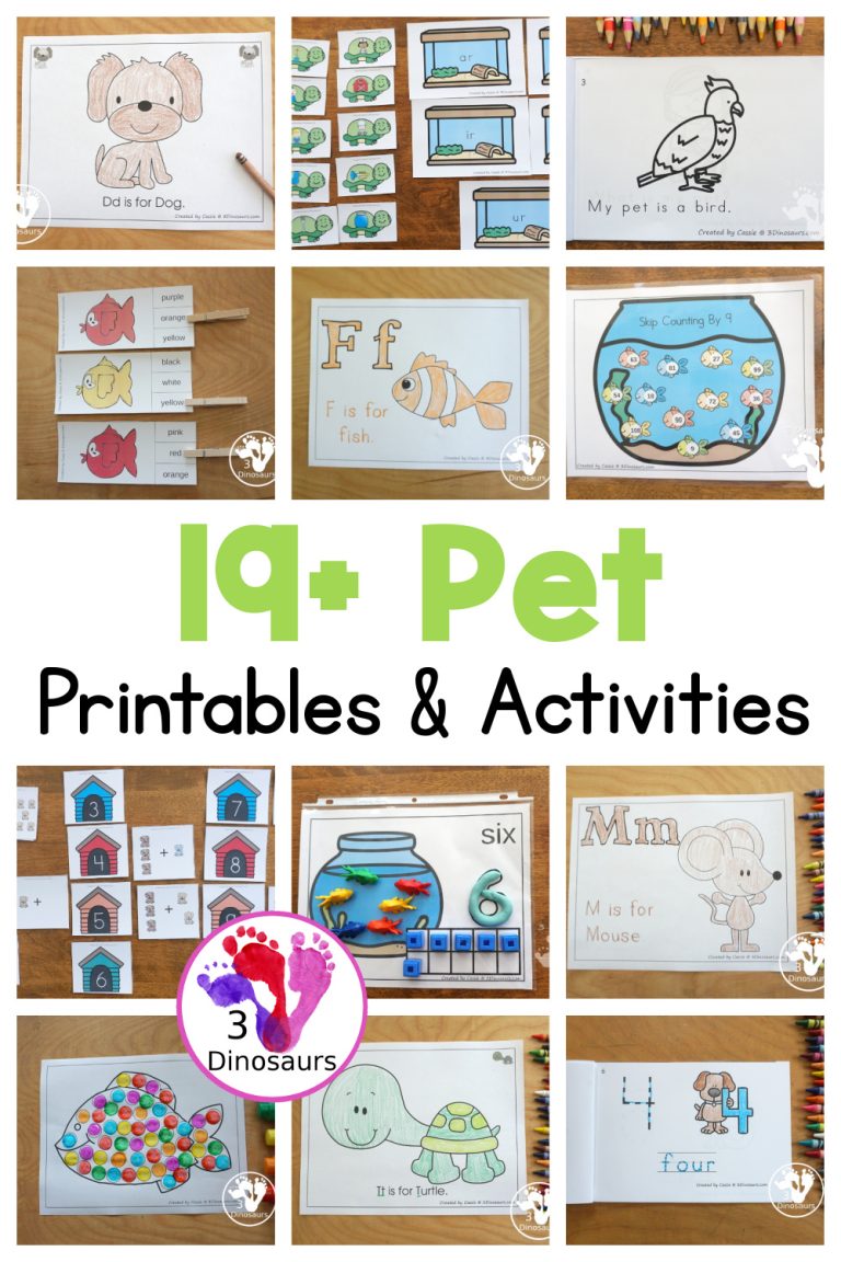 19+ Pet Printables & Activities