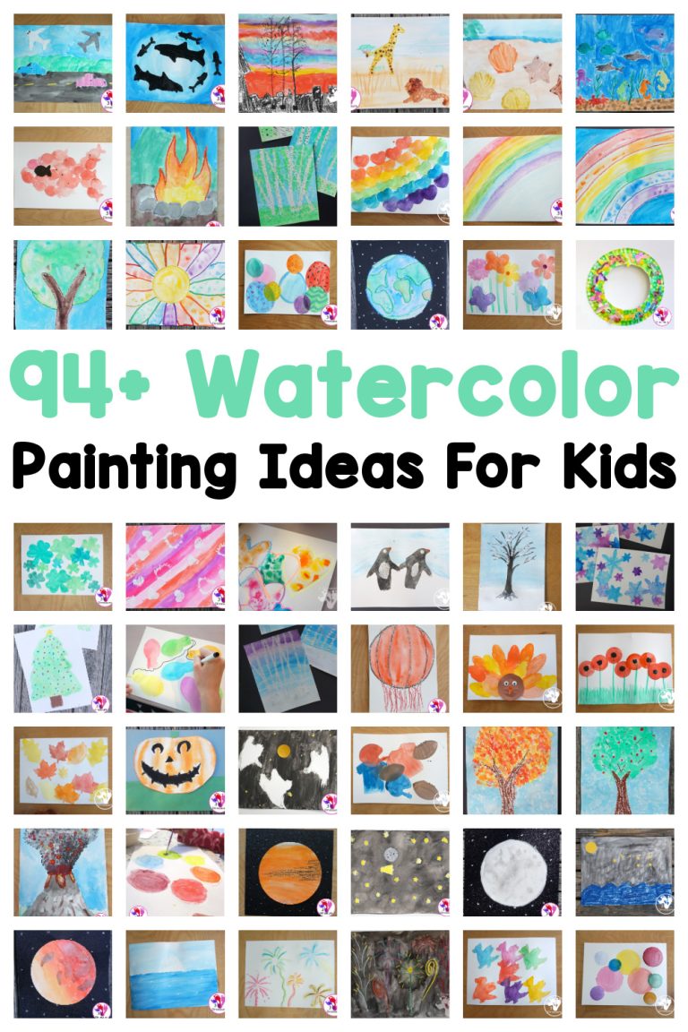 94+ Watercolor Painting Ideas For Kids