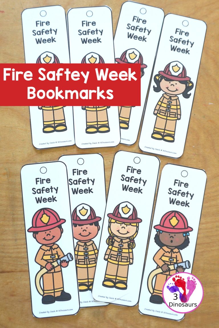 Free Fire Safety Week Bookmarks