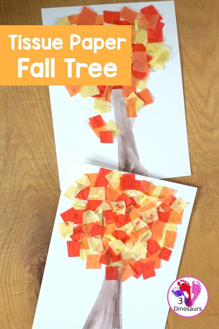 Tissue Paper Fall Tree Craft